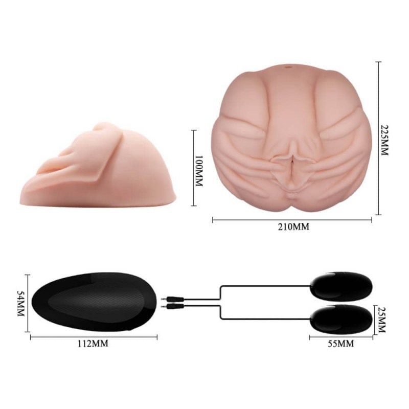 Ρεαλιστικό Ομοίωμα με Δόνηση Bullet Crazy Bull 1 Μπεζ Ρεαλιστικό Ομοίωμα με Δόνηση Bullet Crazy Bull 1 Μπεζ