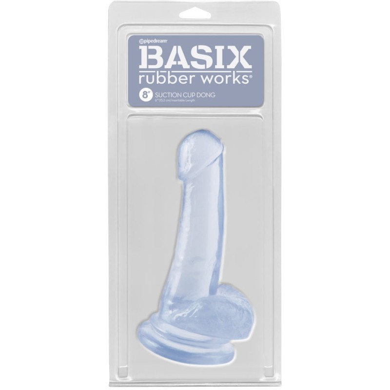 Basix Rubber Works Jelly Dildo Basix Rubber Works 20cm Διαφανές Jelly
