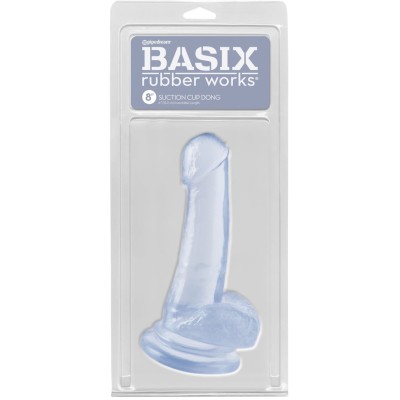 Jelly Dildo Basix Rubber Works 20cm Clear Jelly Dildo Basix Rubber Works 20cm Clear