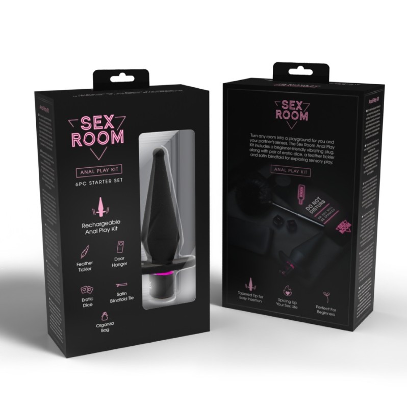 Erotic Set Sex Room Anal Play Kit Black Erotic Set Sex Room Anal Play Kit Black