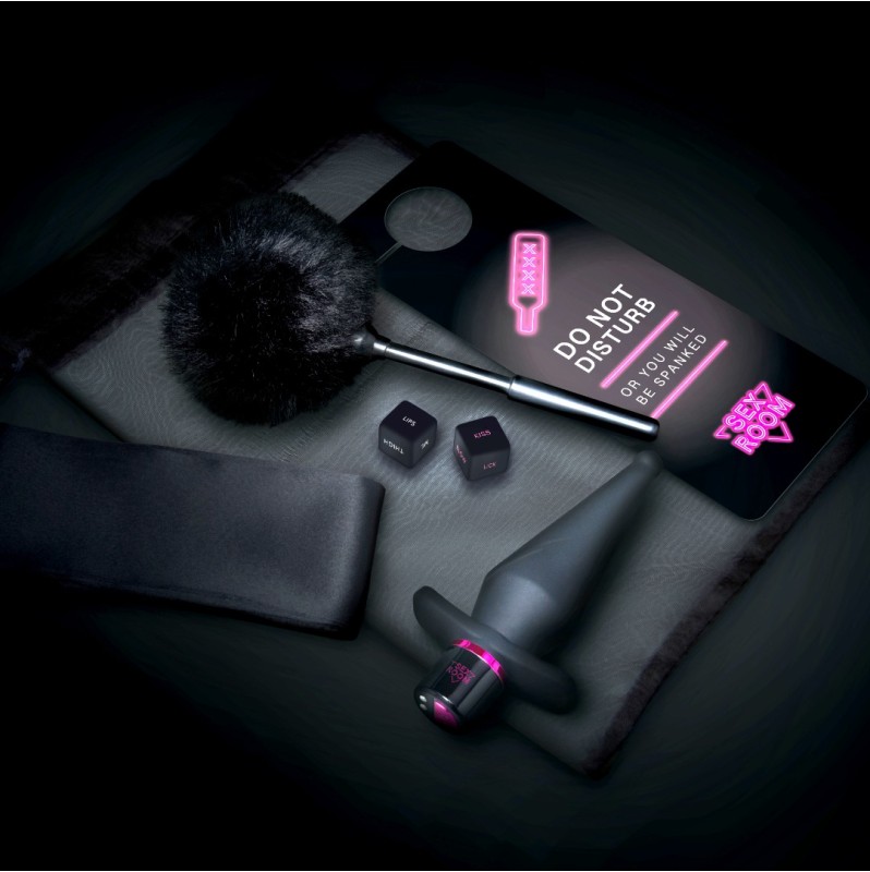 Erotic Set Sex Room Anal Play Kit Black Erotic Set Sex Room Anal Play Kit Black