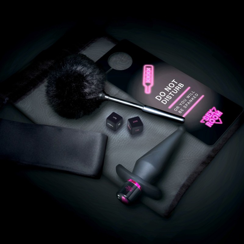 Erotic Set Sex Room Anal Play Kit Black Erotic Set Sex Room Anal Play Kit Black