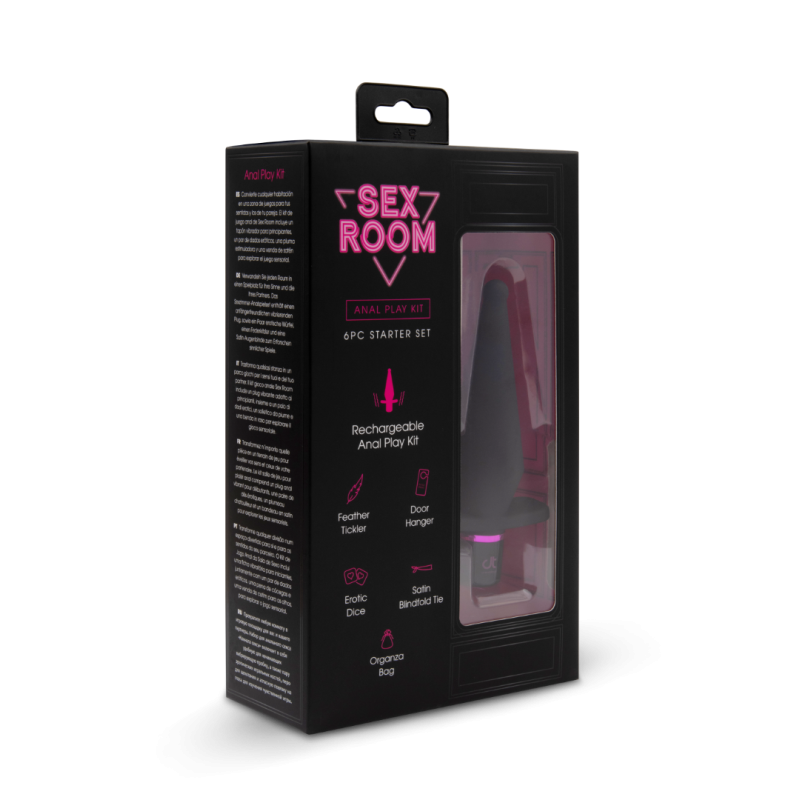Erotic Set Sex Room Anal Play Kit Black Erotic Set Sex Room Anal Play Kit Black