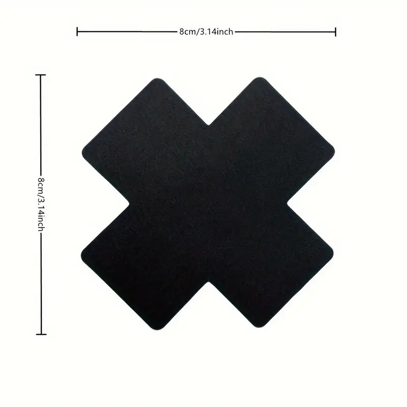 Love Market Σετ Αυτοκόλλητα Θηλών Love Market Cross 3τμχ Διακοσμητικά Θηλών