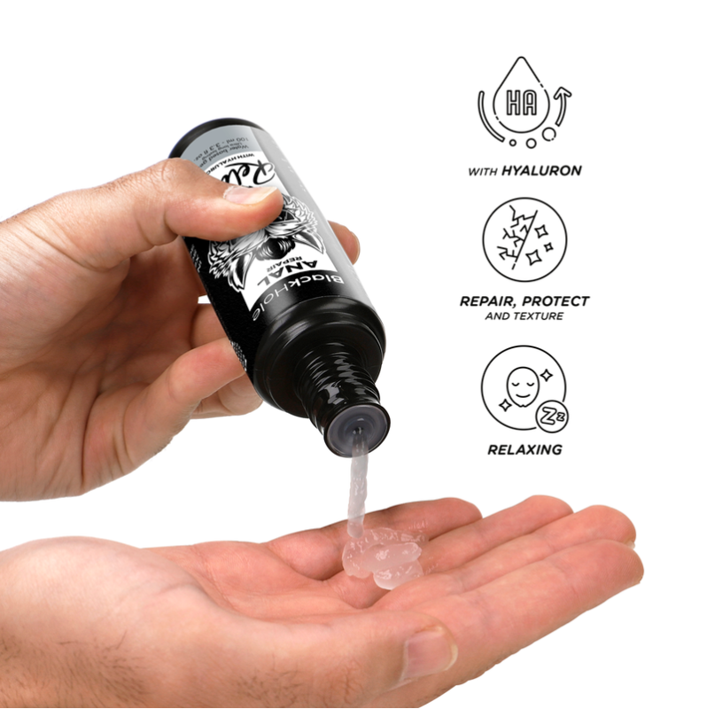 Λιπαντικό Gel Χαλάρωσης & Επανόρθωσης Πρωκτού Black Hole with Hyaluron 100ml