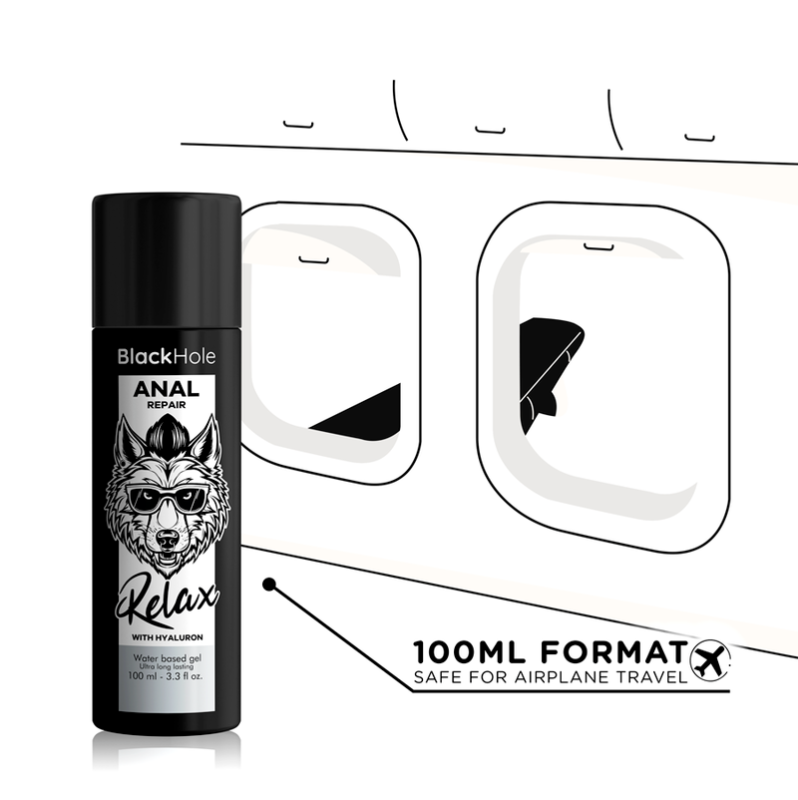 Λιπαντικό Gel Χαλάρωσης & Επανόρθωσης Πρωκτού Black Hole with Hyaluron 100ml
