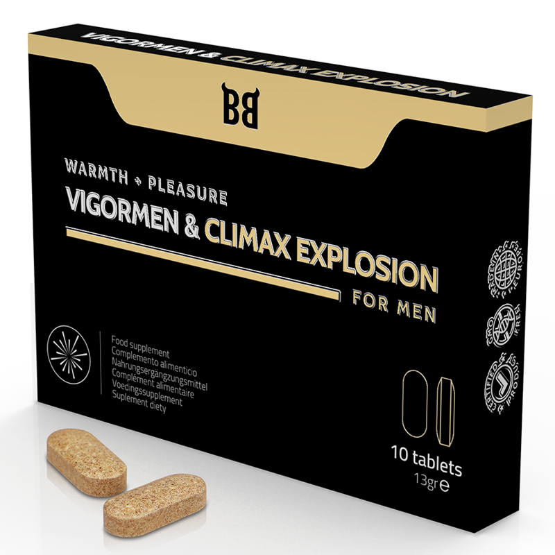 Vigormen & Climax Explosion Warmth + Pleasure για Άνδρες 10 Ταμπλέτες Blackbull Vigormen & Climax Explosion Warmth + Pleasure για Άνδρες 10 Ταμπλέτες Διεγερτικά