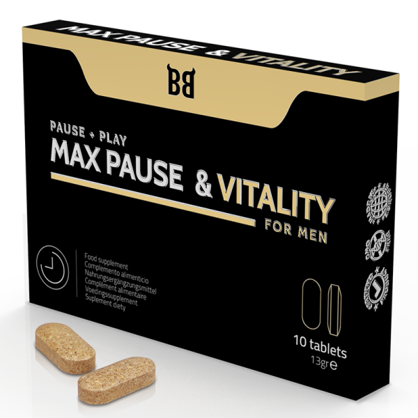 Max Pause & Vitality Pause + Play for Men 10 Tablets