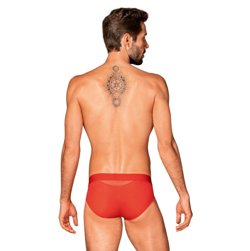 Mens Brief Obsessive Boldero Red