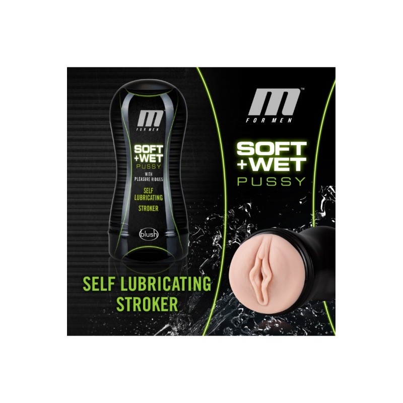 Vagina Stroker with Ridges Blush Soft And Wet Pussy Nude