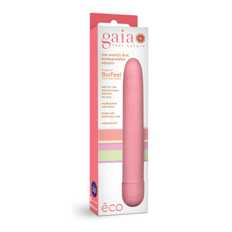 Κλασικός Δονητής Blush Gaia Eco Aqua Ροζ