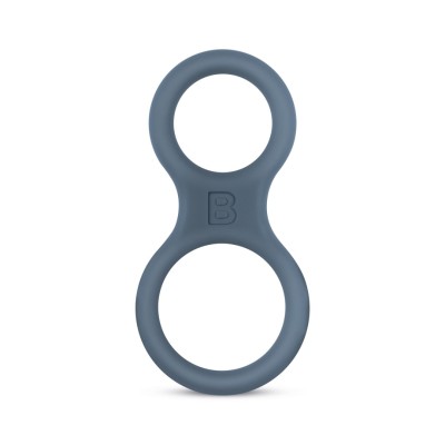 Silicone Cock Ring And Ball Stretcher Boners Grey