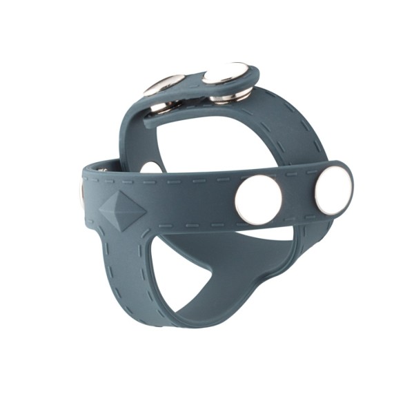 Silicone Cock Ring And Ball Splitter Boners T-Shape Grey