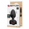 Vibrating Butt Plug With LED Pretty Love Varian Black