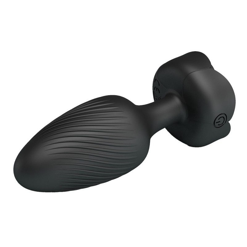 Vibrating Butt Plug With LED Pretty Love Varian Black