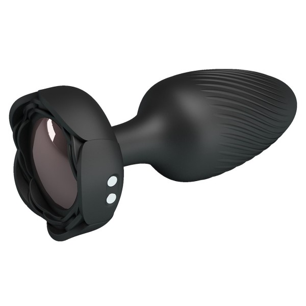 Vibrating Butt Plug With LED Pretty Love Varian Black