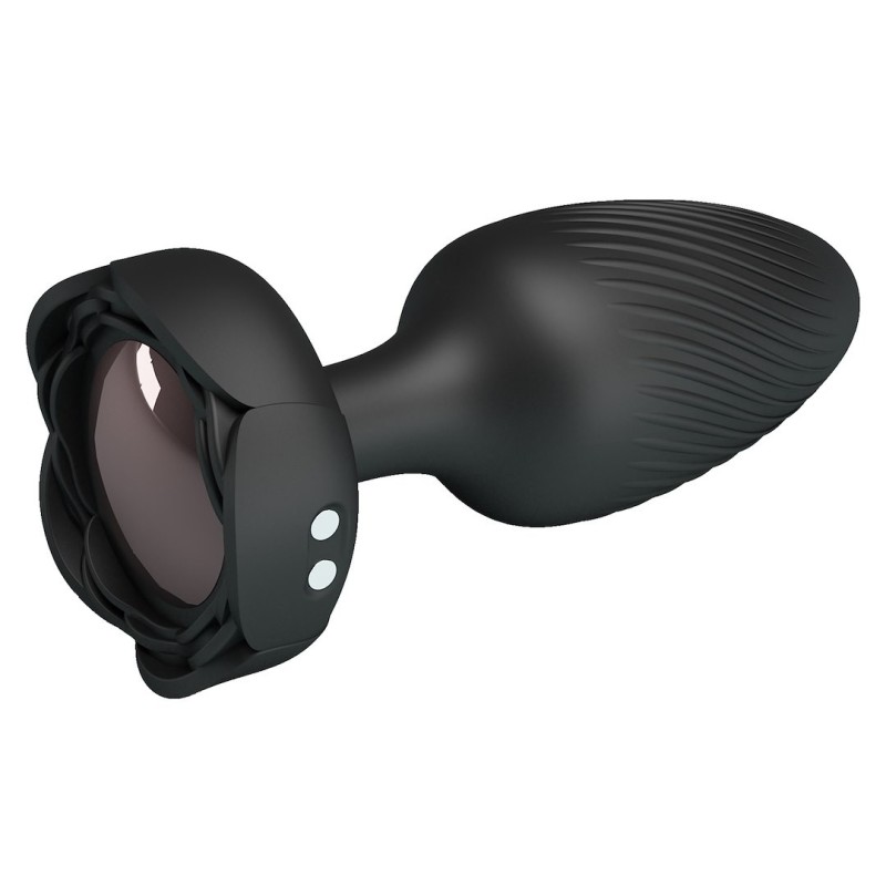 Vibrating Butt Plug With LED Pretty Love Varian Black