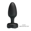 Vibrating Butt Plug With LED Pretty Love Varian Black