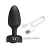 Vibrating Butt Plug With LED Pretty Love Varian Black
