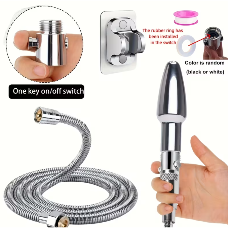 Anal Douche Set Love Market Silver