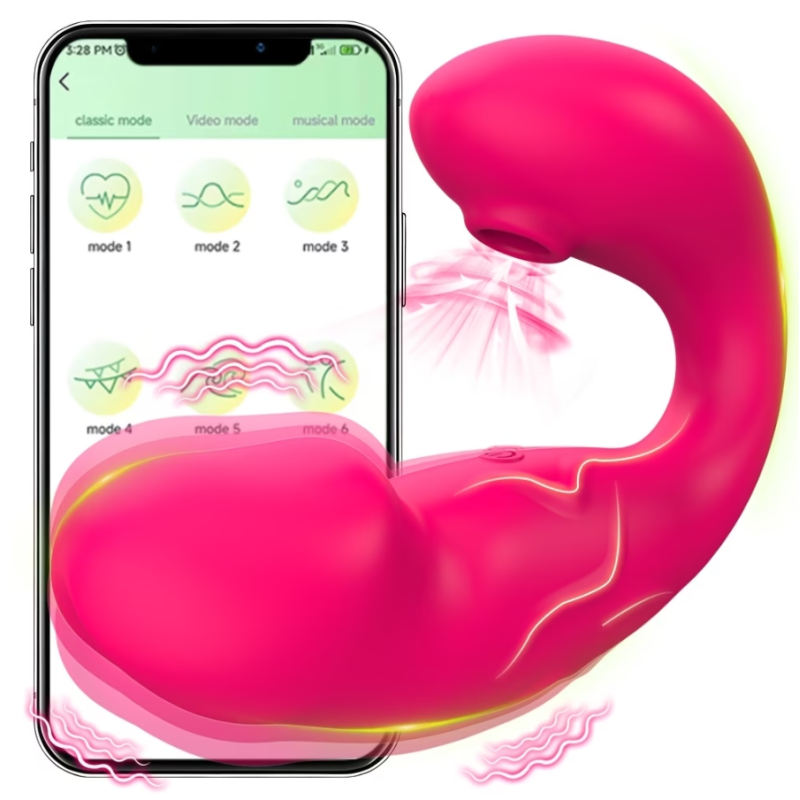 Αναρροφητής Αιδοίου και Δονητής Σημείου G Love Market Ροζ