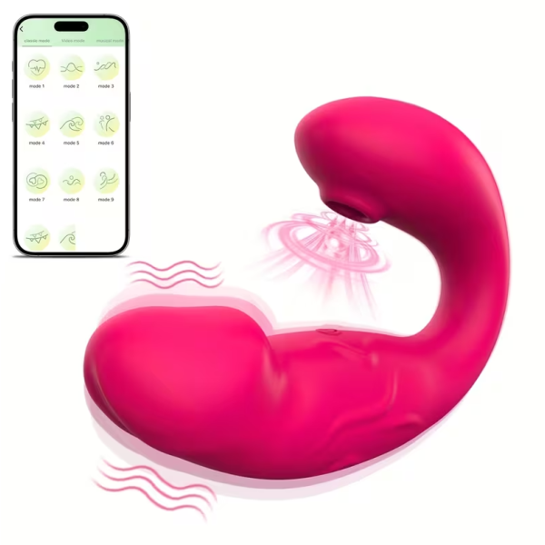 Αναρροφητής Αιδοίου και Δονητής Σημείου Love Market Ροζ