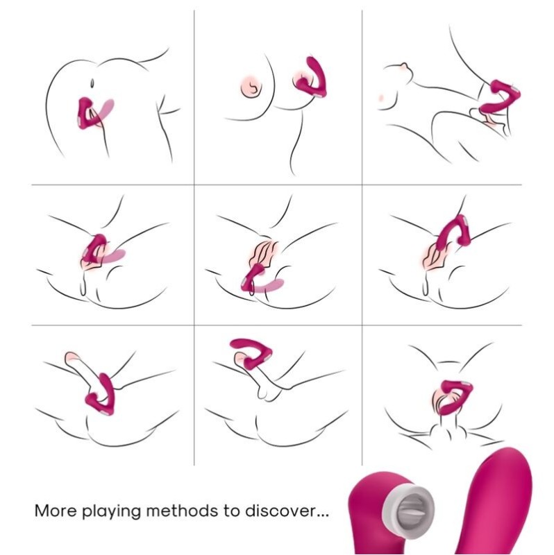 Clit & G-Spot Licking Vibrator Armony Pink