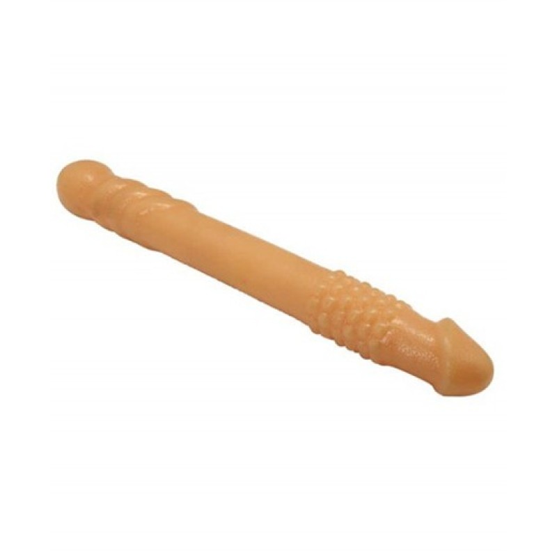 Charmly Toy Διπλό Dildo Charmly Toy 25.4cm Μπεζ Διπλά