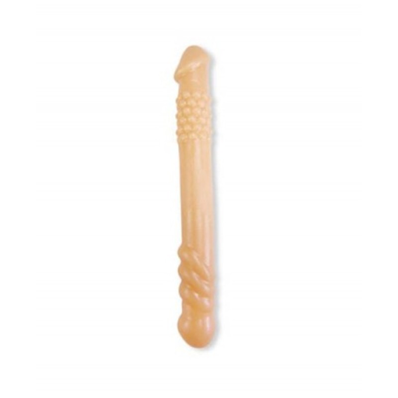 Charmly Toy Διπλό Dildo Charmly Toy 25.4cm Μπεζ Διπλά