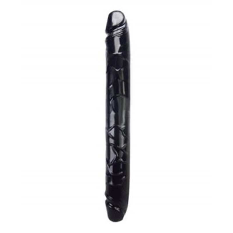 Charmly Toy Double Dildo Charmly Toy Pliable 33cm Black Double