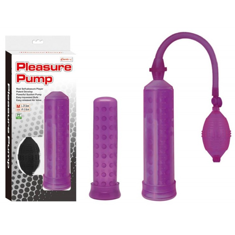 Charmly Toy Penis Pump Charmly Toy Pleasure Pump Purple Penis Pumps