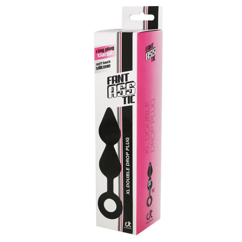 XLarge Butt Plug Dreamtoys  Fantasstic Double Drop Black