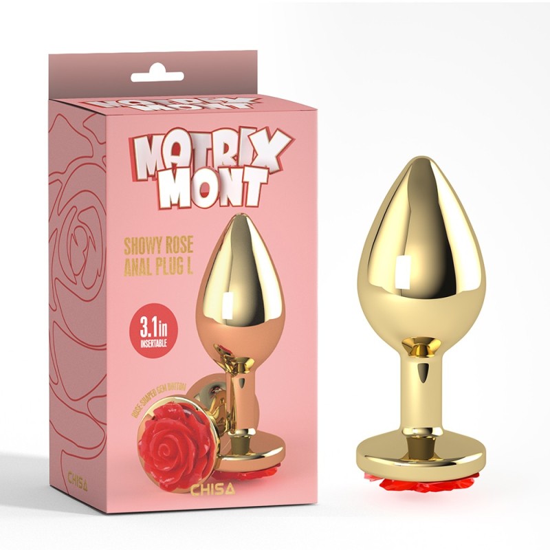 Πρωκτική Σφήνα NSnovelties Rose Medium Κόκκινη NS Novelties Πρωκτική Σφήνα NSnovelties Rose Medium Κόκκινη Σφήνες χωρίς δόνηση