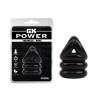 Chisa Cock And Ball Ring Chisa Triangle Black Cock Rings