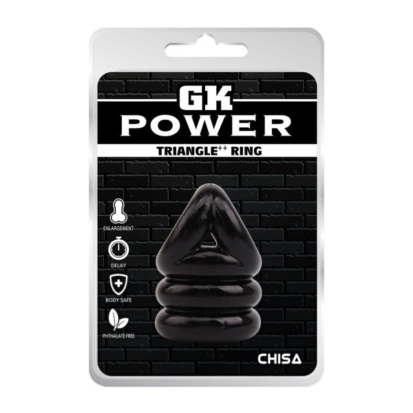 Cock And Ball Ring Chisa Triangle Black