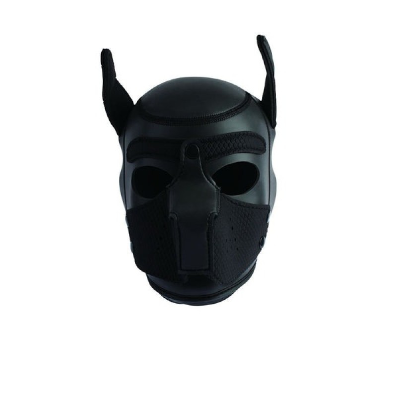 Chisa Μάσκα Bondage Chisa Doggy Hood Μαύρη Μάσκες full face