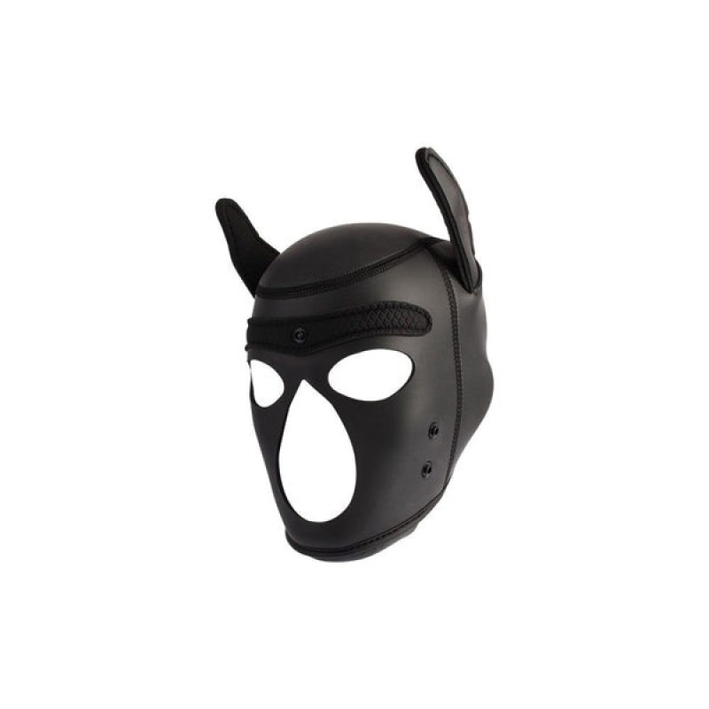 Chisa Μάσκα Bondage Chisa Doggy Hood Μαύρη Μάσκες full face