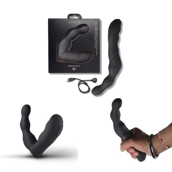 Δονητής P-Spot and Perineum Massager Rocks Off Adapt Μαύρος