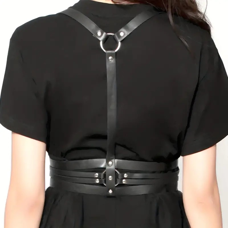 Love Market Ρυθμιζόμενο Harness Top Μαύρο Harnesses