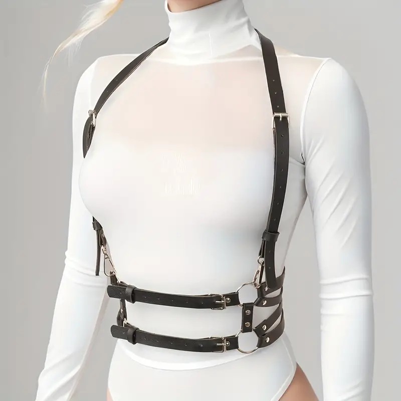 Love Market Ρυθμιζόμενο Harness Top Μαύρο Harnesses