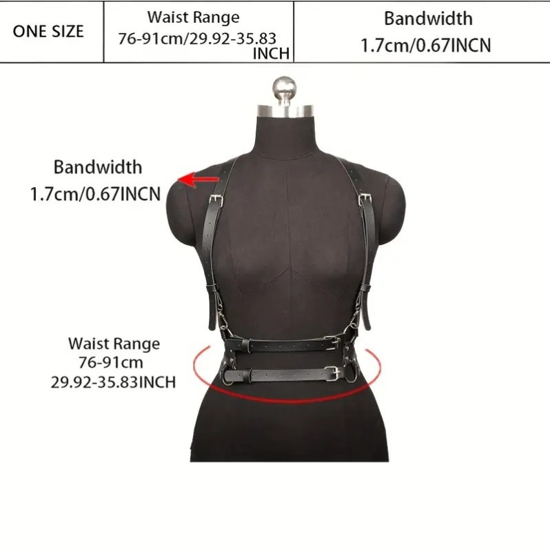 Ρυθμιζόμενο Harness Top Μαύρο