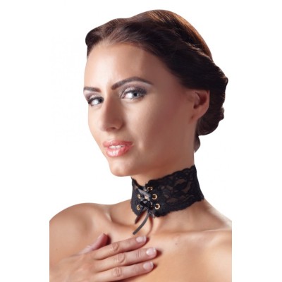 Choker Lace Cottelli Collection Black Choker Lace Cottelli Collection Black