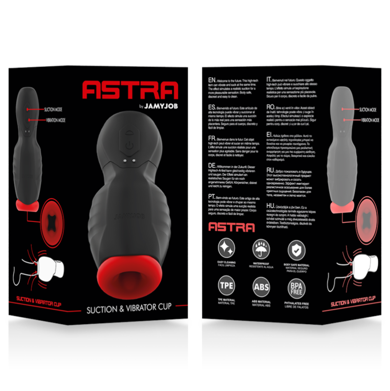 Vibrating Stroker JAMYJOB Astra Black