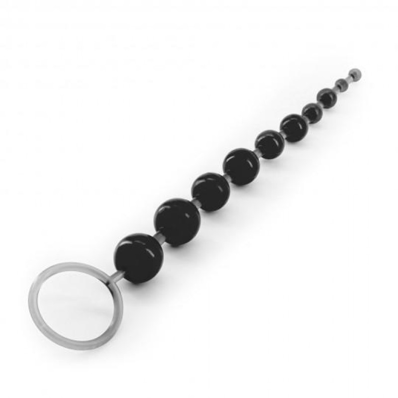 Crushious Anal Beads Crushious Basic Black Anal Balls
