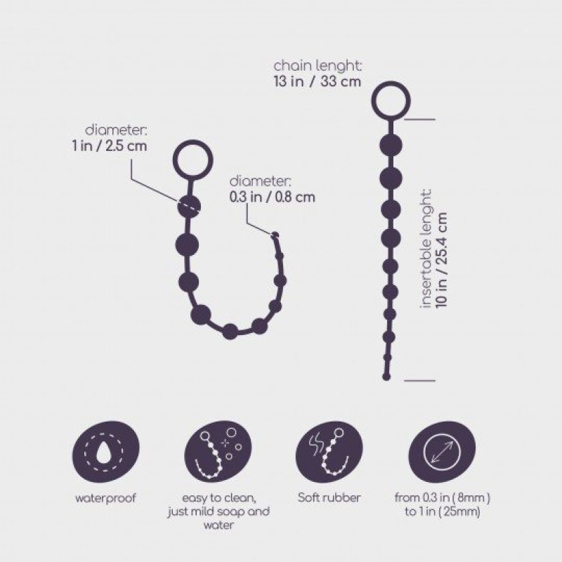Crushious Anal Beads Crushious Basic Pink Anal Balls