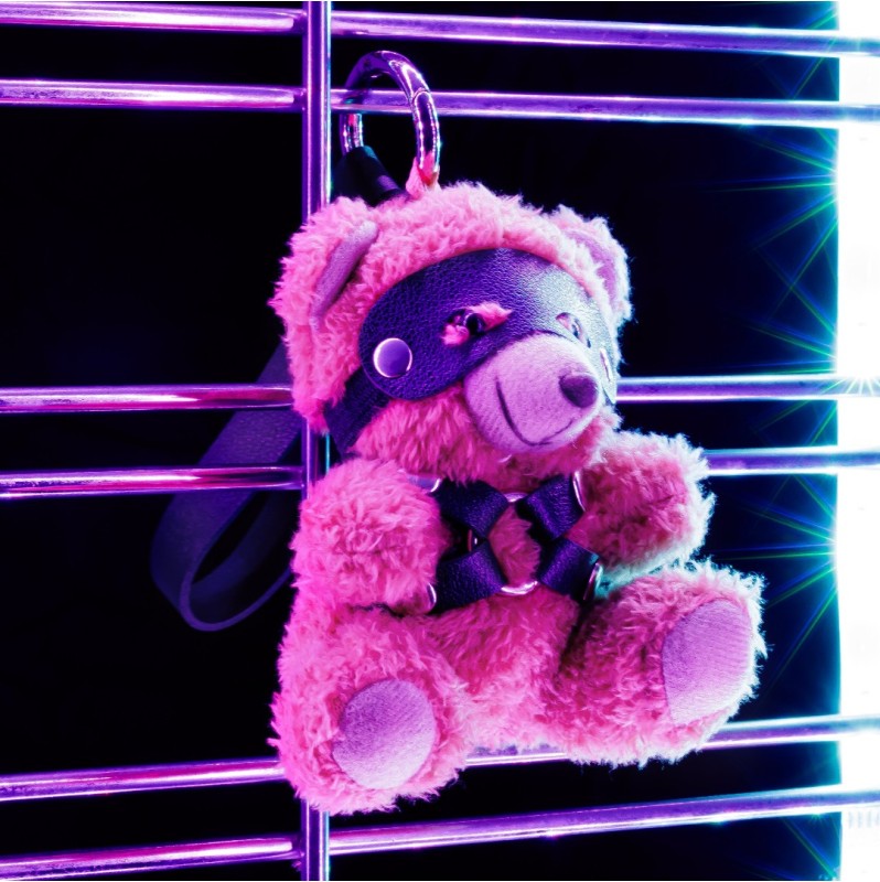 Crushito Harness Fetish Teddy Bear Keychain