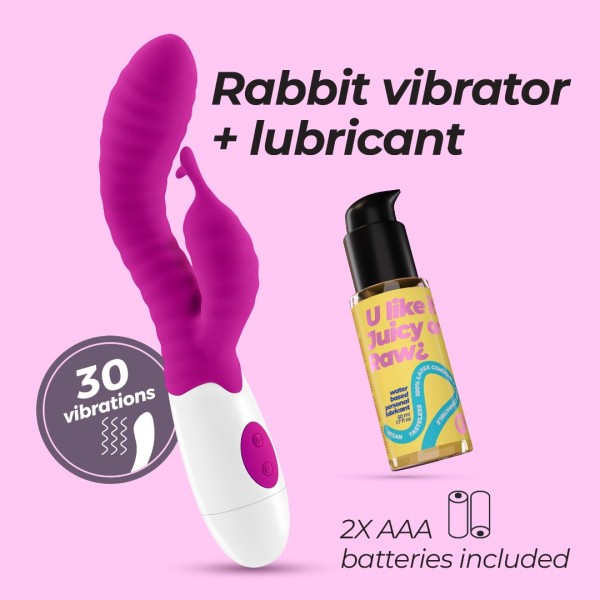 Δονητής Rabbit Crushious Gummie Μοβ Δονητής Rabbit Crushious Gummie Μοβ
