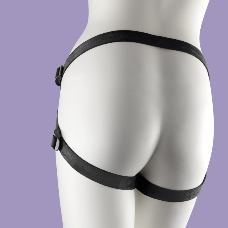 Strap-on Harness with Silicone Rings Crushious Snap Black Crushious Strap-on Harness with Silicone Rings Crushious Snap Black Women's Strap-On