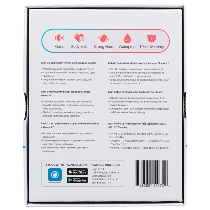 Vibrating Egg Lovense Lush 3 Pink Vibrating Egg Lovense Lush 3 Pink