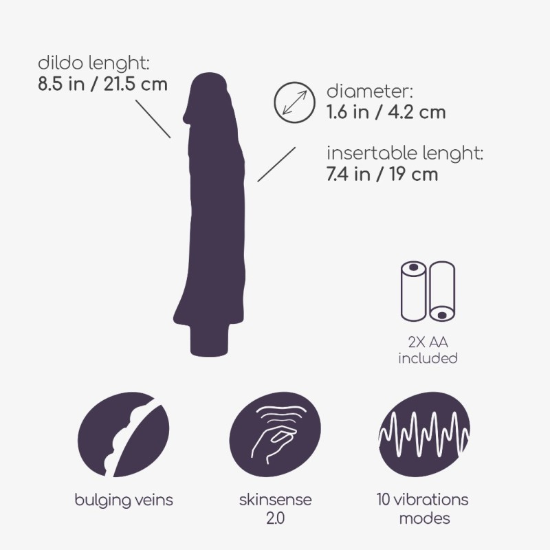 Crushious Realistic Vibrator Crushious Guido 21.5cm Nude Realistic